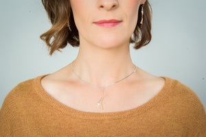 N064007 - Sterling silver, Gold-Filled and CZ Necklace