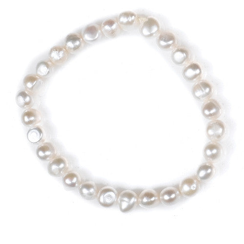 B005034 - White Pearl Bracelet