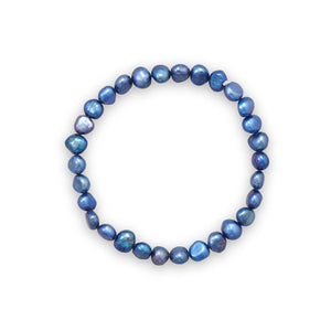 B005096 - Dark Blue Pearl Bracelet