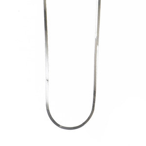 N068004 - Sterling Silver Square Snake Chain