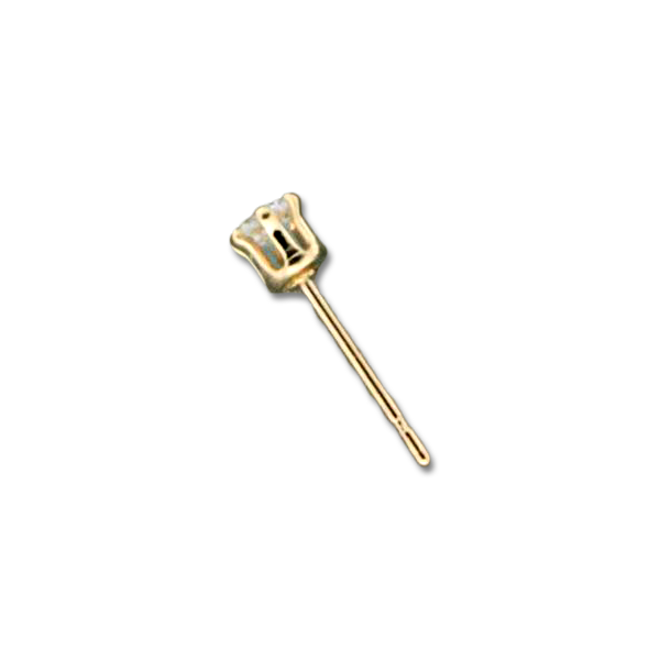 E064023 - Gold-Filled and 3mm Cubic Zirconia Post Earrings