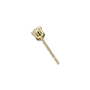 E064023 - Gold-Filled and 3mm Cubic Zirconia Post Earrings