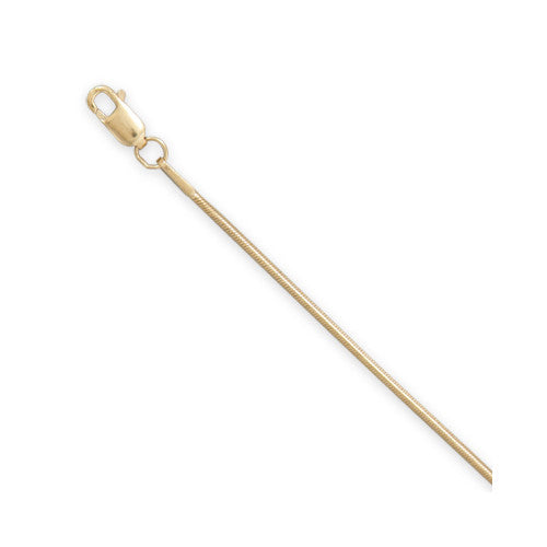 N005160 - 1mm Gold Filled Round Snake Chain