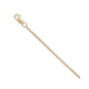N005160 - 1mm Gold Filled Round Snake Chain
