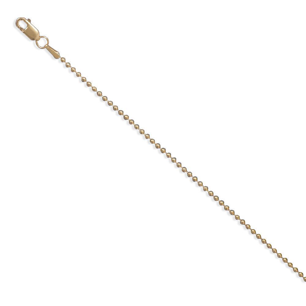 N005161 - 1.5mm Gold Filled Bead Chain