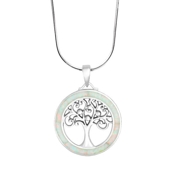 N028067 - White Opal Tree of Life