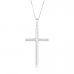 N028159 - Sterling Silver Cross Necklace