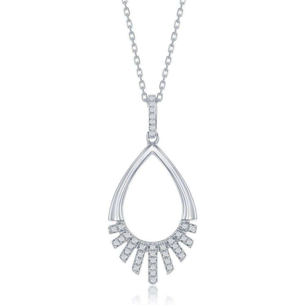 N028207 - Sterling Silver and Cubic Zirconia Necklace