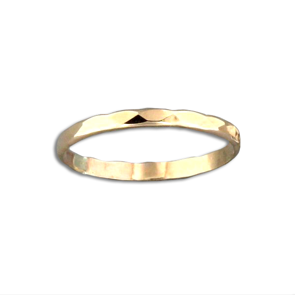 R064011 - Hammered Gold-Filled Band